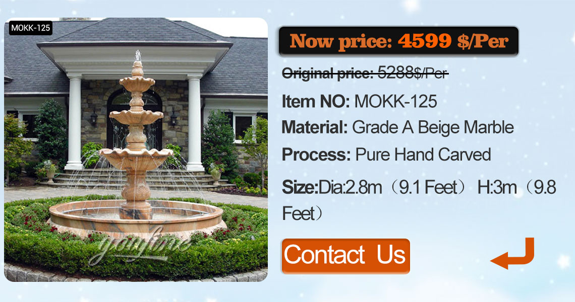 Large Granite Estate Fountain Canada Marble Outdoor Water Fountain Designs