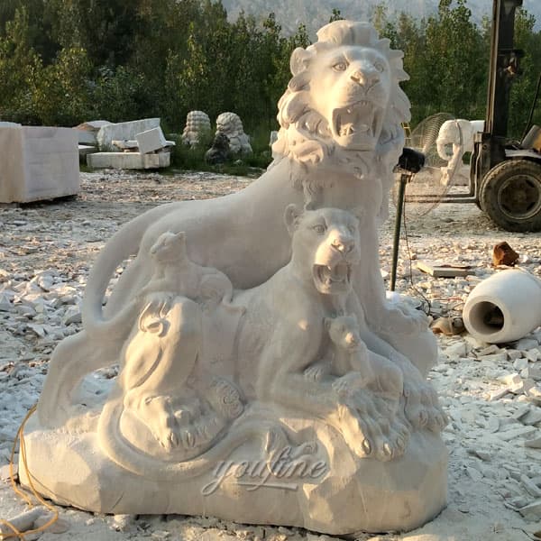 life size lion at entrance-Marble/stone Lion Statues ...