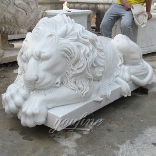 chinese guardian lions front door pair guardian lions-Marble ...