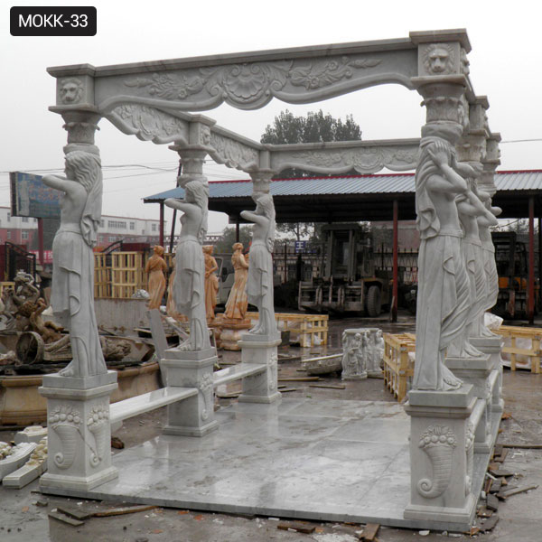 Outdoor large marble gazebo,stone pavilion for sale,garden ...