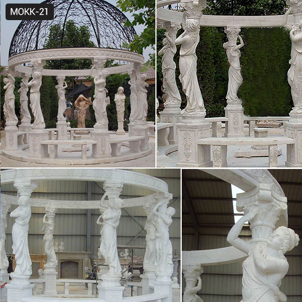 Popular outdoor garden ornament hand carved white stone ...