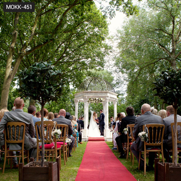 grey marble gazebo with column wedding ceremony- Garden Stone ...