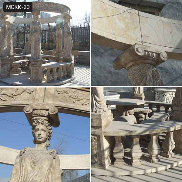 Outdoor Stone Carved Marble Garden Gazebo Pavilion