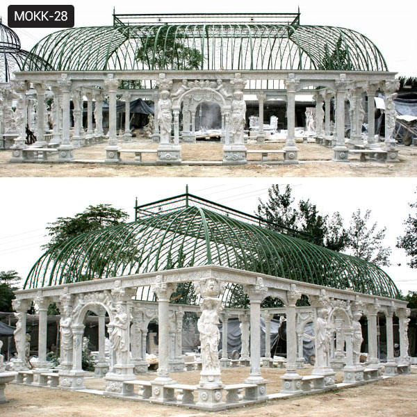 Large Cheap White Marble Outdoor Gazebo for Wedding Ceremony ...