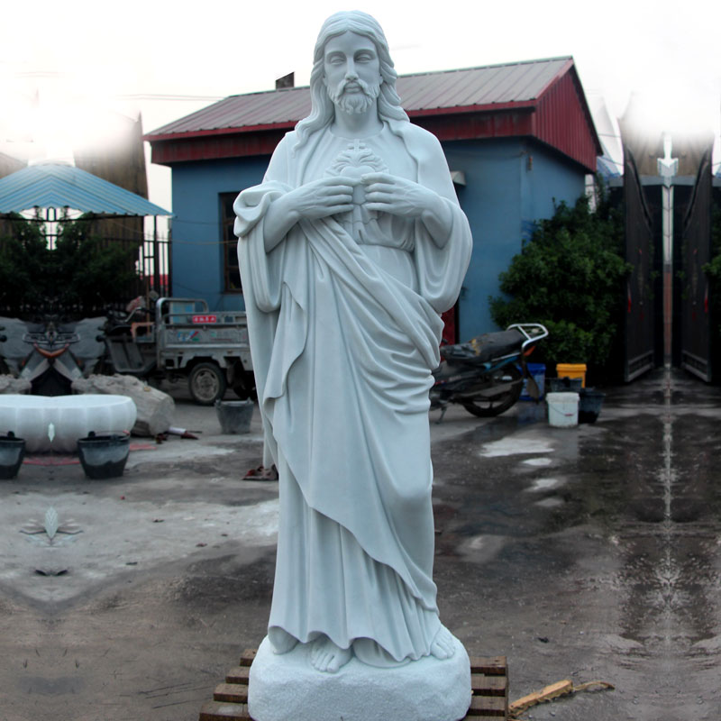 No. TCH-08 Sacred heart of jesus catholic marble statues for religious garden