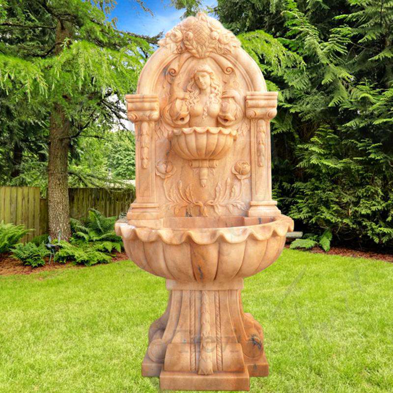 No. TMF-16 Wall mounted water fountain with woman statues designs outdoor